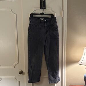 Madewell Women's Dark Gray Straight Leg Jeans